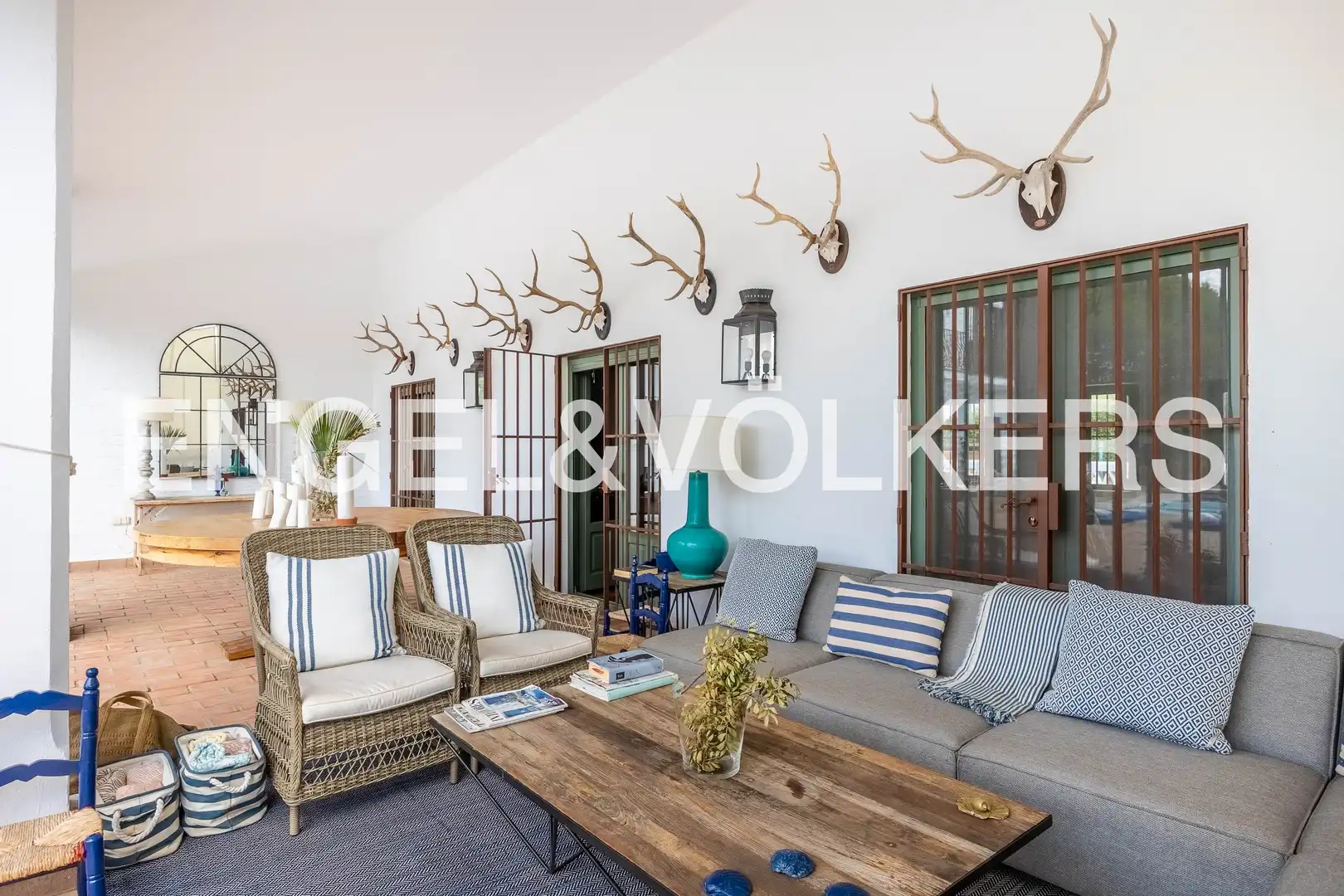 Terraza de Finca rústica en venta en Aljaraque con Aire acondicionado, Calefacción y Jardín privado