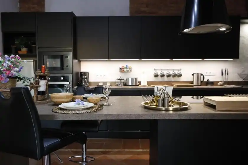 Cocina de Casa o chalet en venta en El Sauzal con Jardín privado, Terraza y Piscina