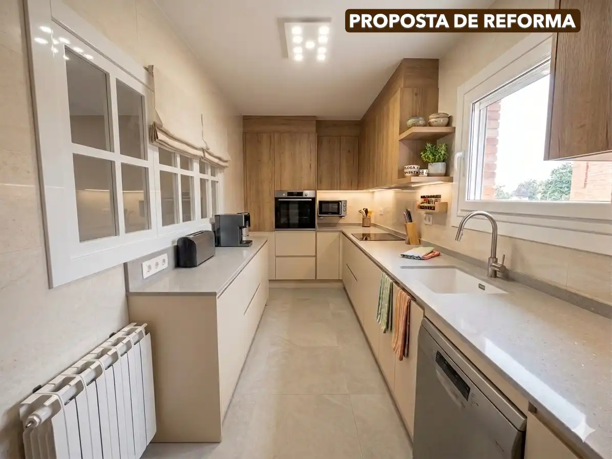 Cocina de Casa o chalet en venta en Igualada con Aire acondicionado, Calefacción y Jardín privado