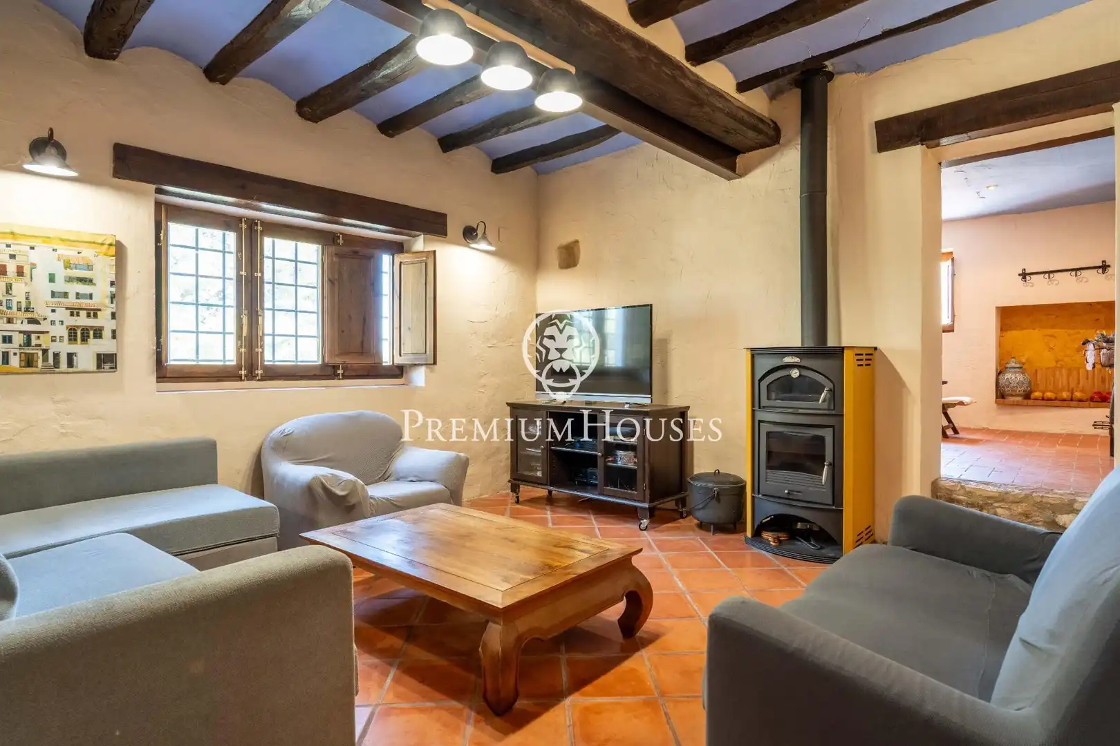 Living room of Country homes for sale in El Catllar   with Heating, Private garden and Terrace