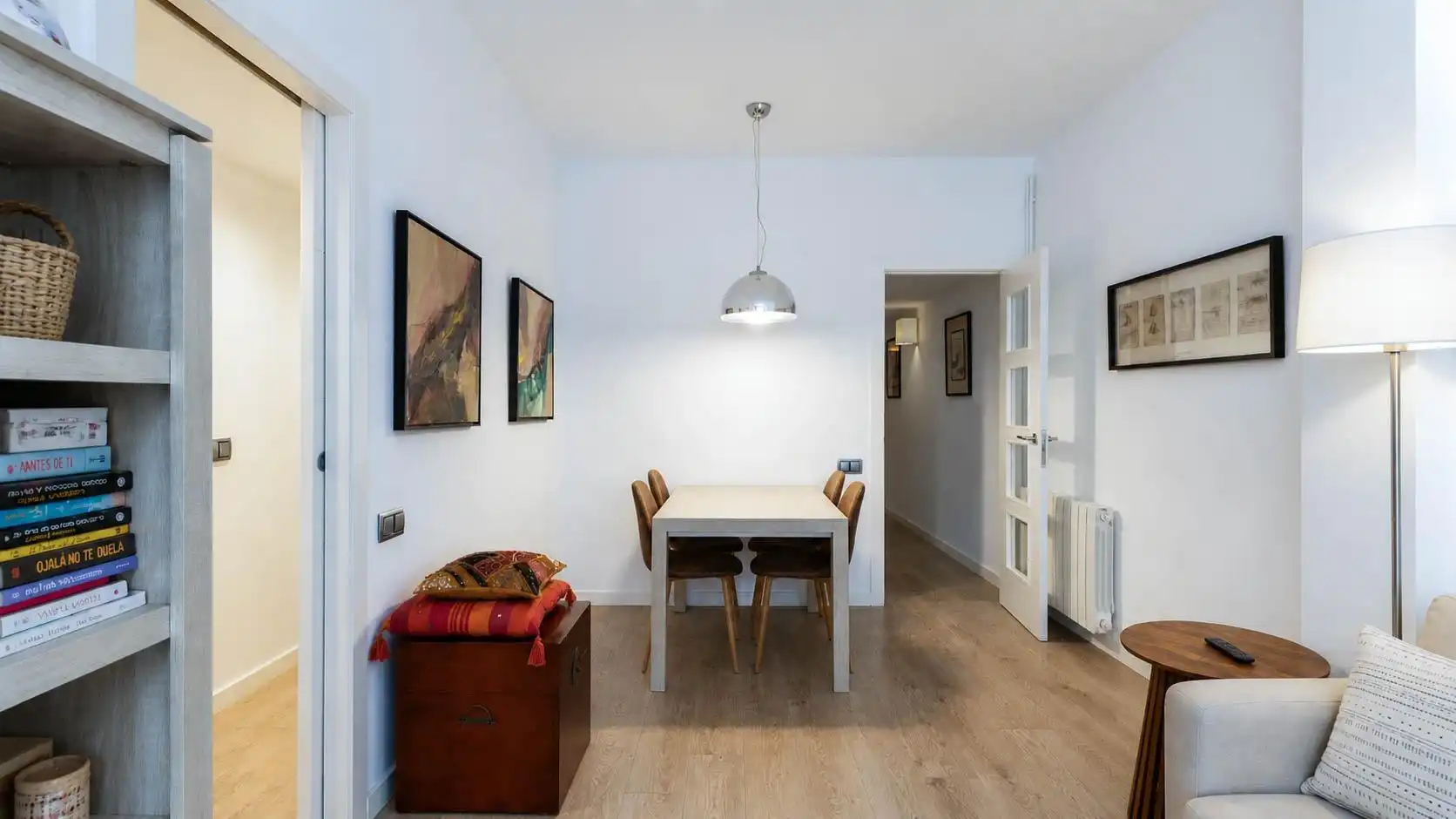 Esszimmer von Wohnung zum Verkauf in Barcelona mit Klimaanlage, Heizung und Privatgarten