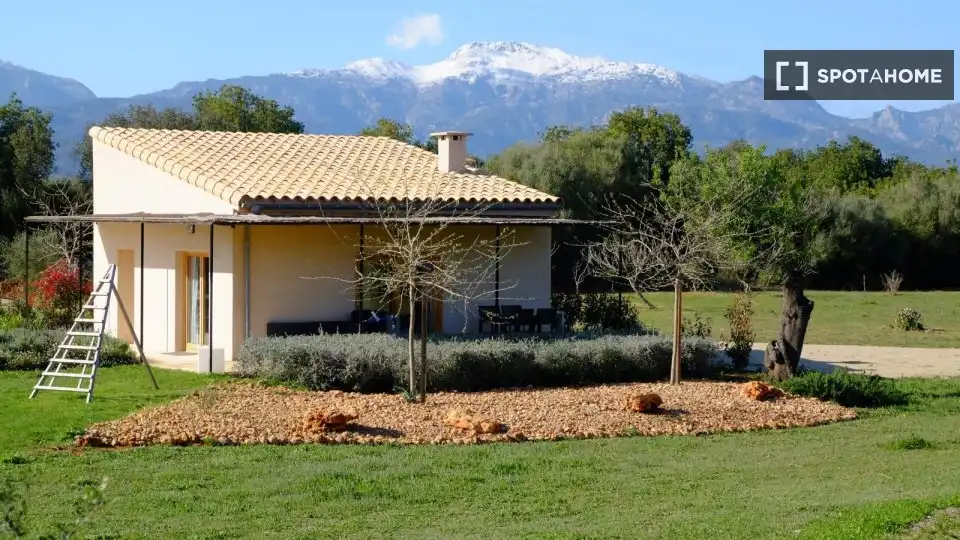 Jardín de Apartamento para compartir en Inca con Aire acondicionado, Terraza y Amueblado