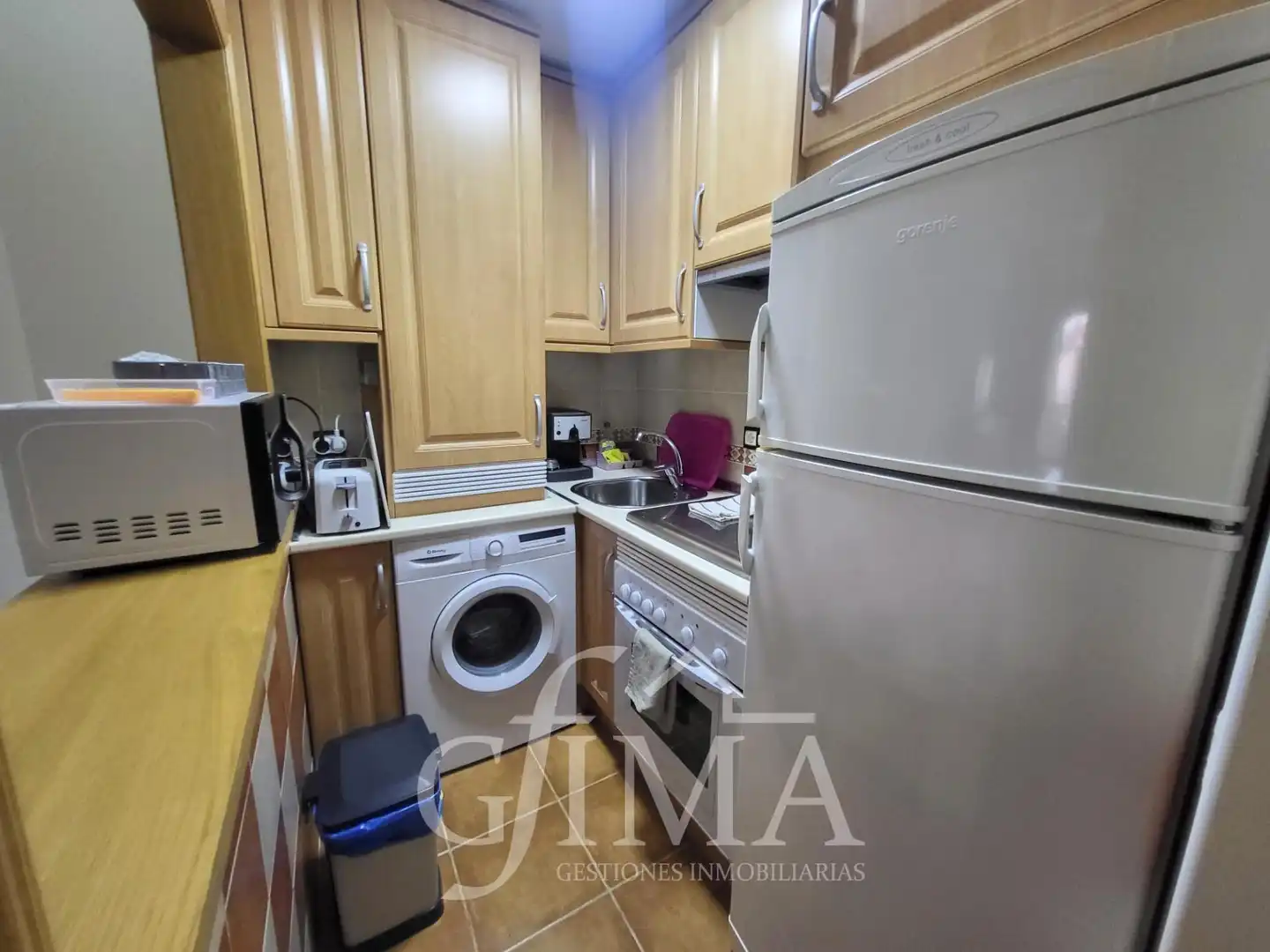 Cocina de Apartamento en venta en Ruidera con Terraza, Amueblado y Piscina comunitaria