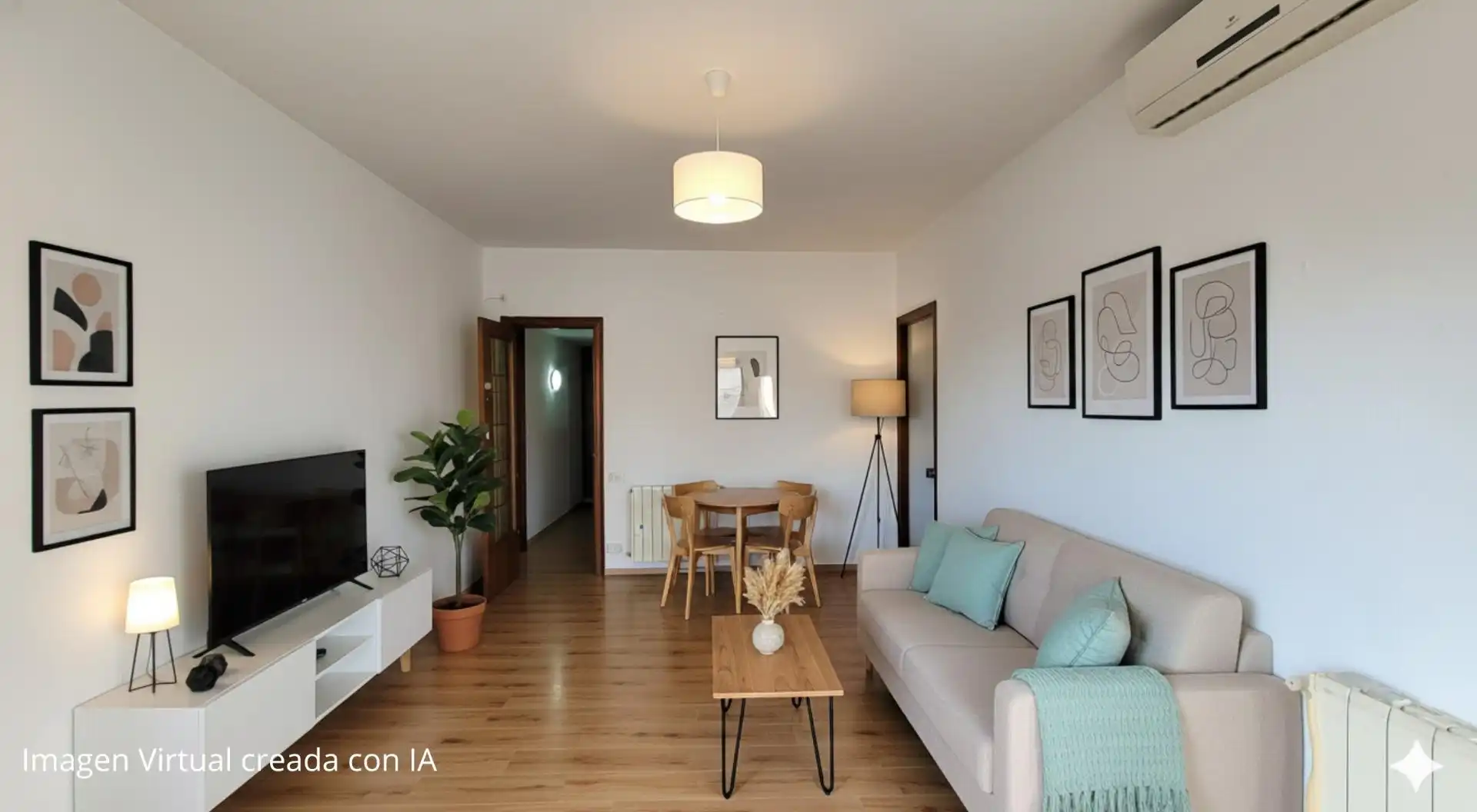 Sala de estar de Piso en venta en  Barcelona Capital con Aire acondicionado, Calefacción y Balcón