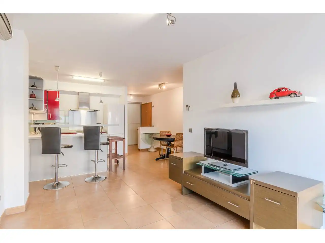 Sala de estar de Piso en venta en Cassà de la Selva con Aire acondicionado, Calefacción y Terraza