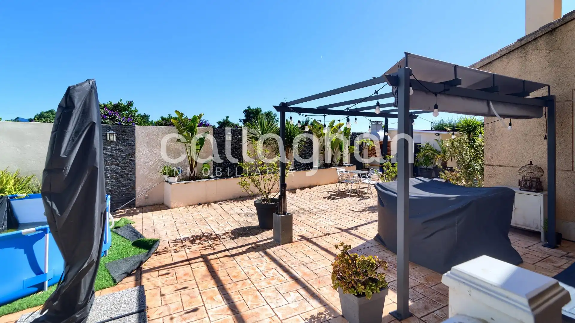 Terrassa de Casa o xalet en venda en Polinyà de Xúquer amb Aire condicionat, Jardí privat i Terrassa