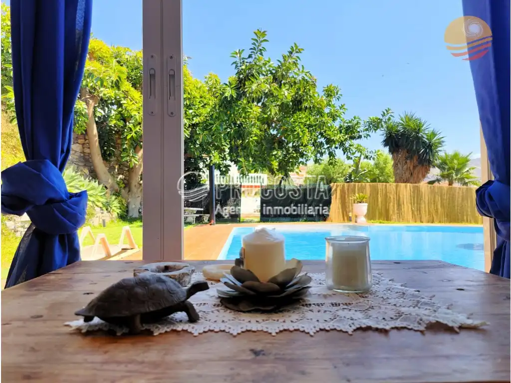 Exterior view of Houses for sale in Almuñécar  with Private garden, Terrace and Swimming Pool