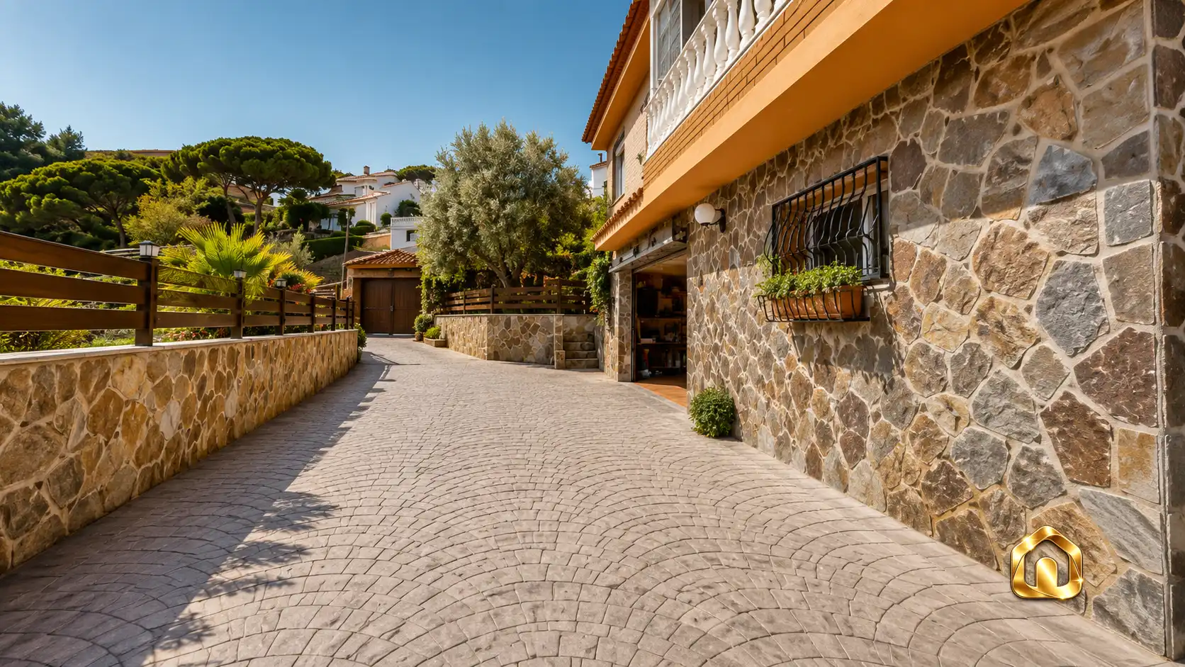 Vista exterior de Casa o chalet en venta en Sant Fost de Campsentelles con Aire acondicionado, Jardín privado y Terraza