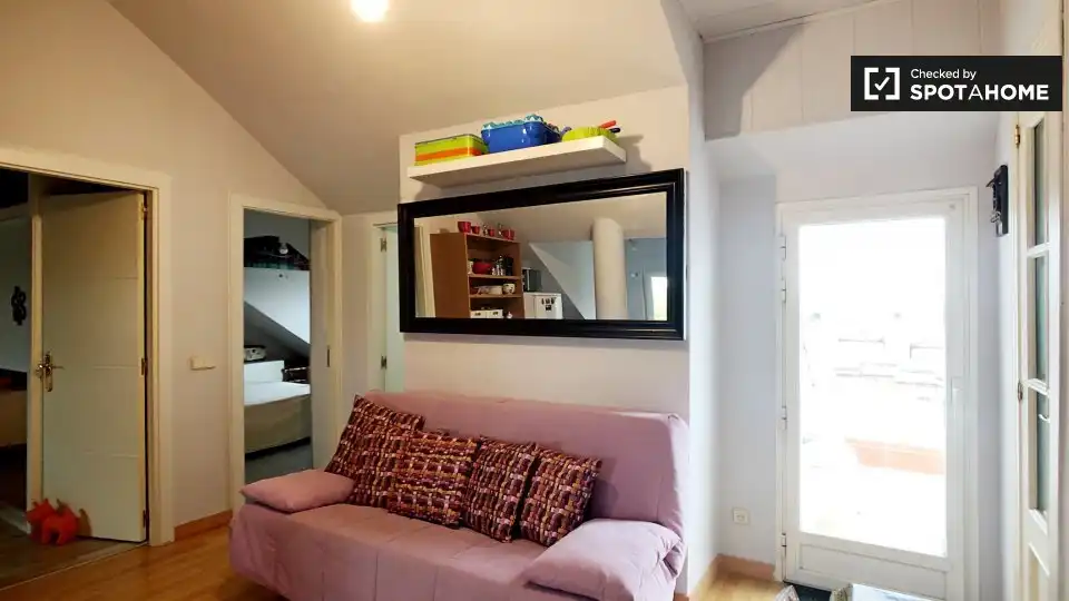 Sala de estar de Piso de alquiler en Leganés con Aire acondicionado, Calefacción y Amueblado
