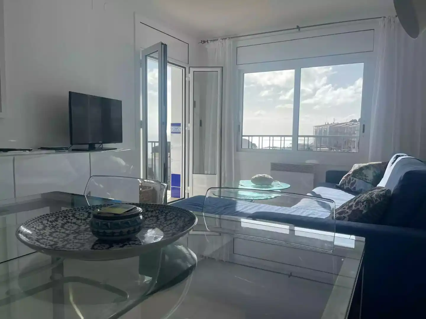 Sala de estar de Apartamento en venta en Roses con Aire acondicionado, Calefacción y Terraza