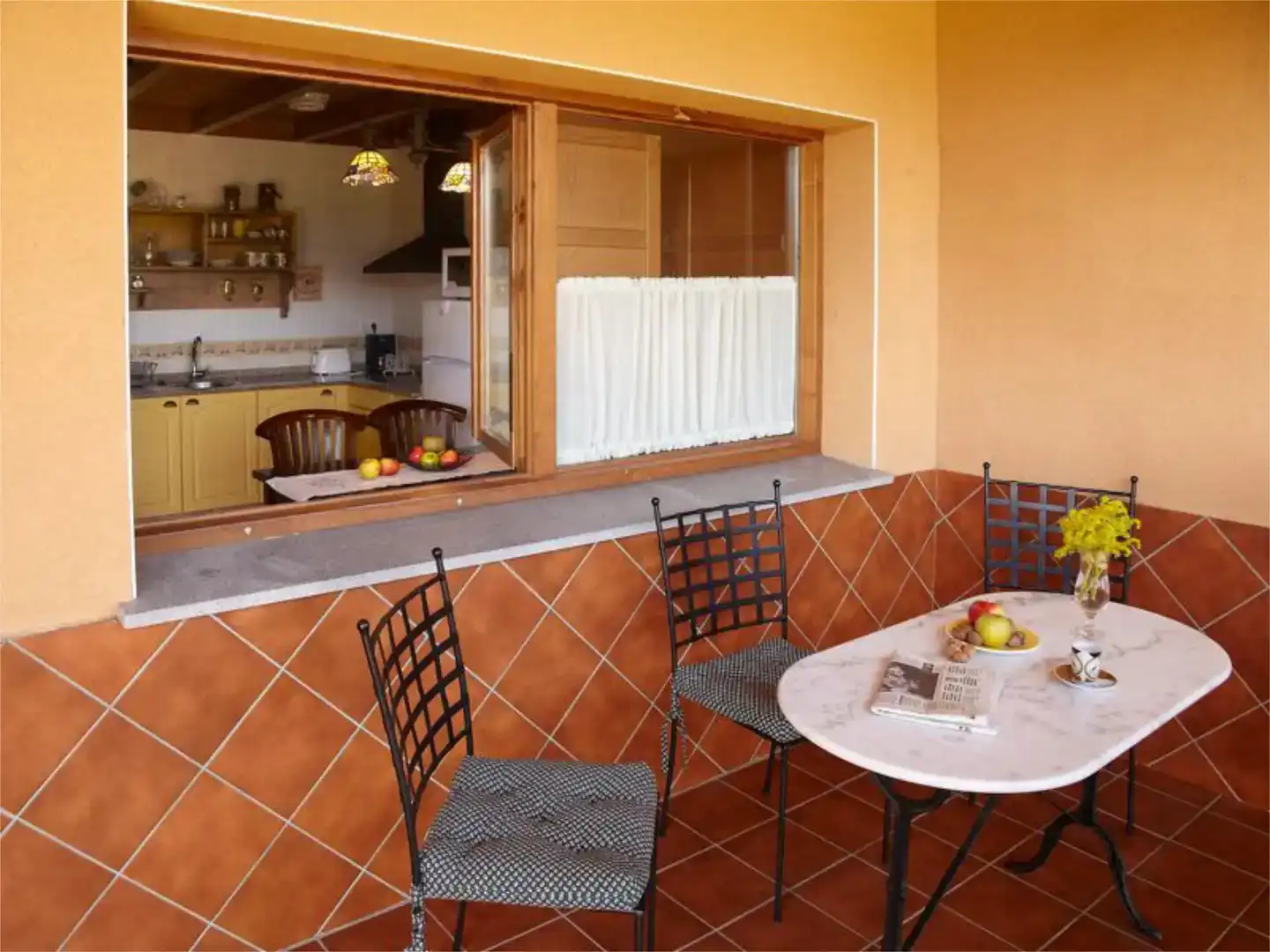 Terrasse von Wohnung zur Miete in Navia mit Möbliert