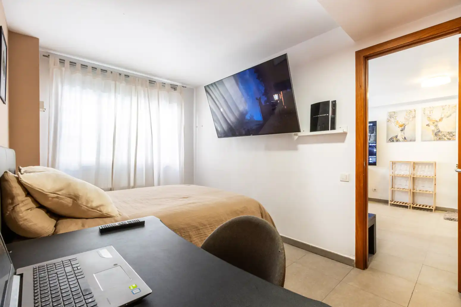 Schlafzimmer von Wohnung zum Verkauf in Terrassa mit Heizung und Privatgarten