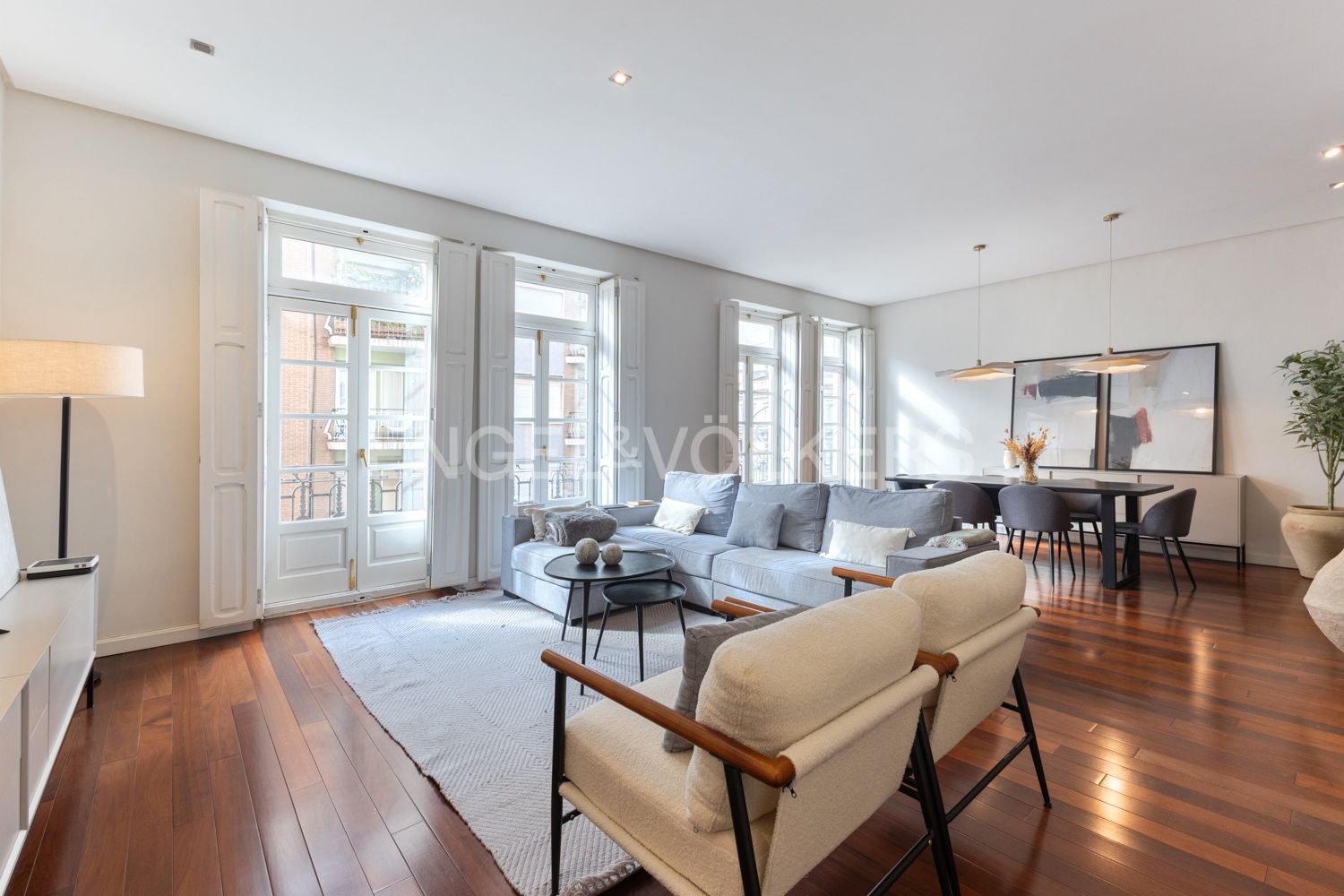 Sala de estar de Apartamento en venta en  Valencia Capital con Aire acondicionado, Calefacción y Parquet