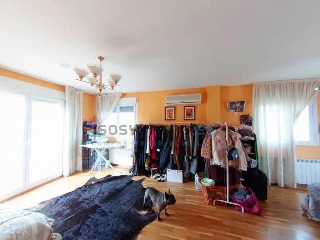 Bedroom of Houses for sale in San Mateo de Gállego  with Air Conditioner, Private garden and Terrace