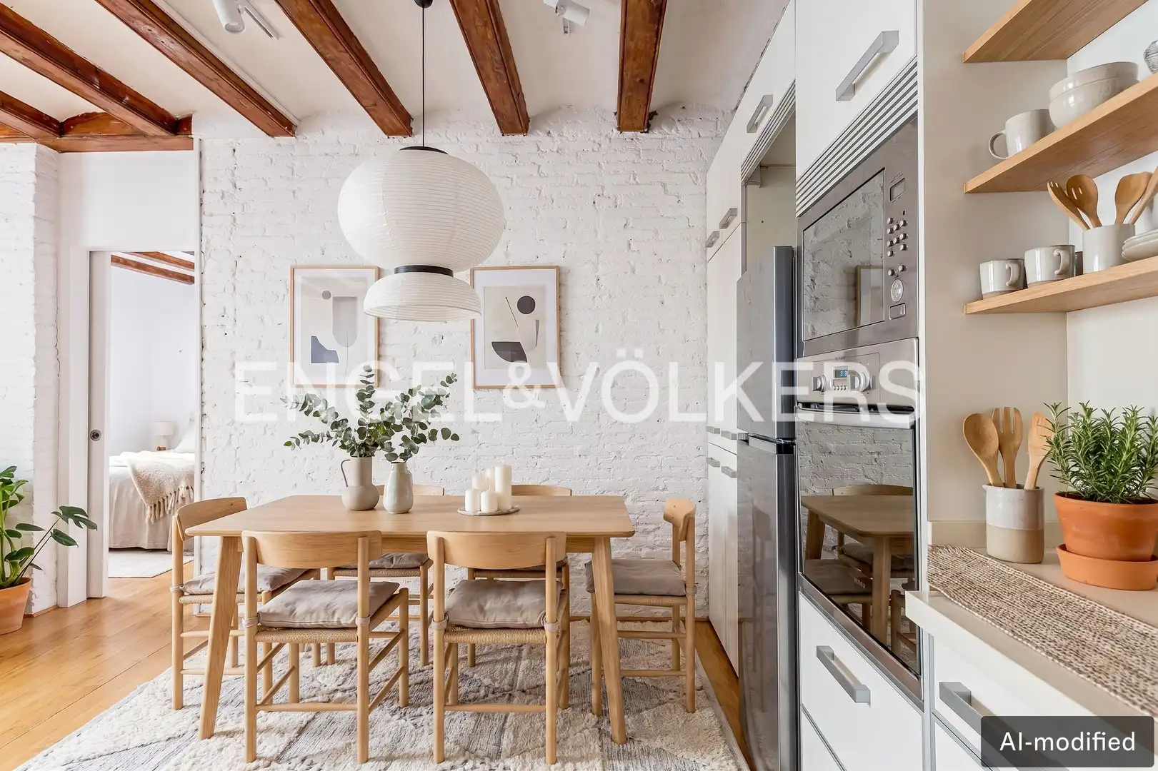 Cocina de Piso en venta en Barcelona con Aire acondicionado, Calefacción y Amueblado