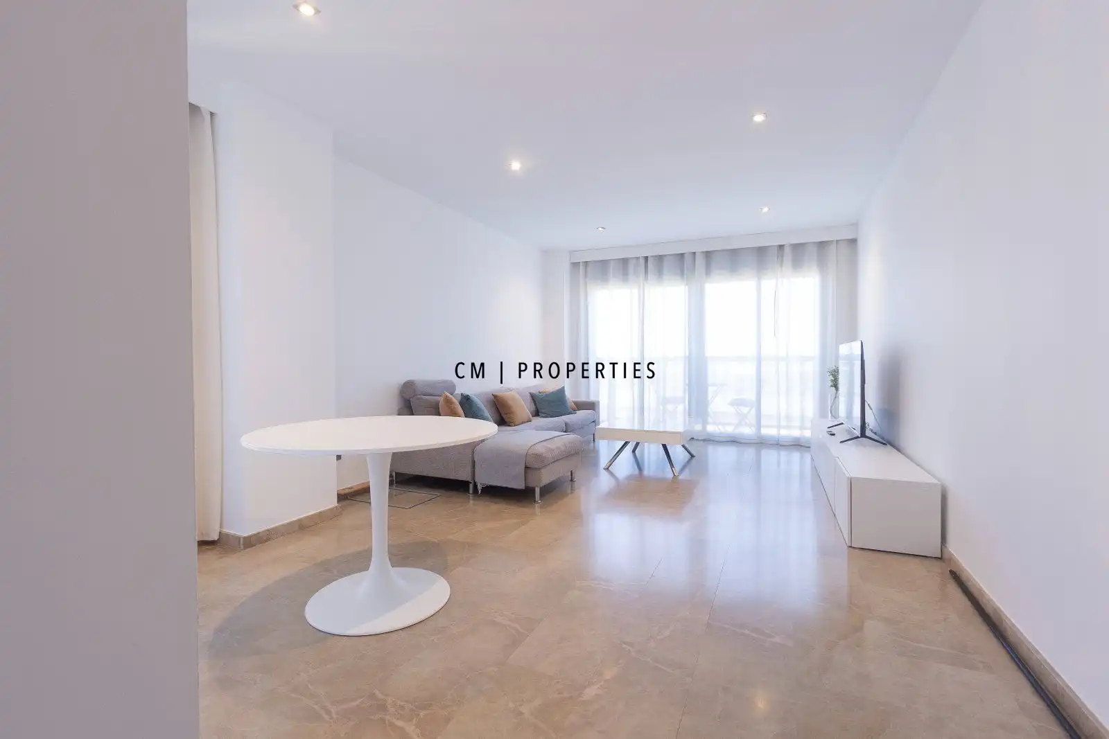 Sala d'estar de Pis de lloguer en  Valencia Capital amb Calefacció, Terrassa i Piscina