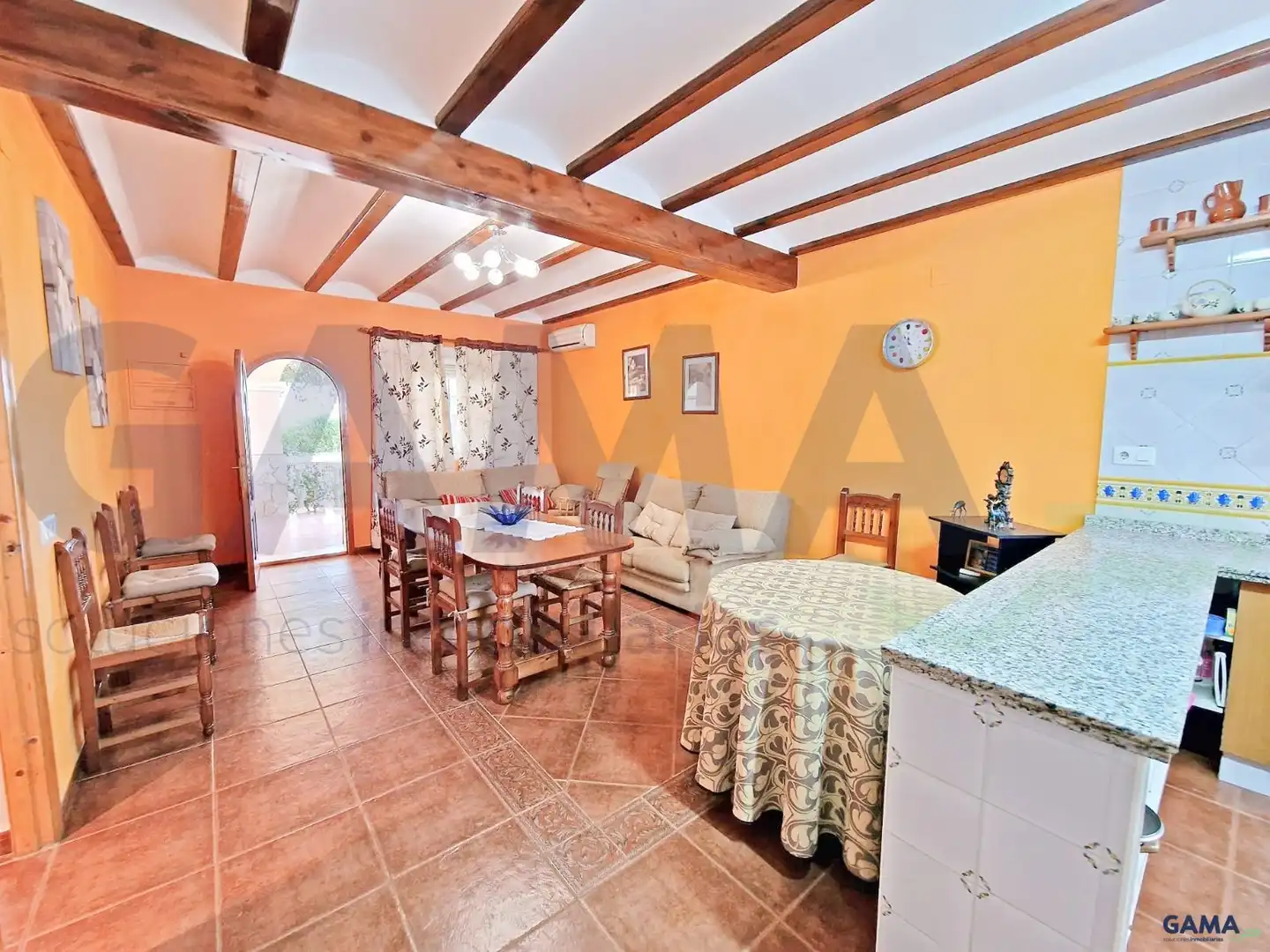Cocina de Casa o chalet en venta en La Pobla Llarga con Aire acondicionado y Piscina