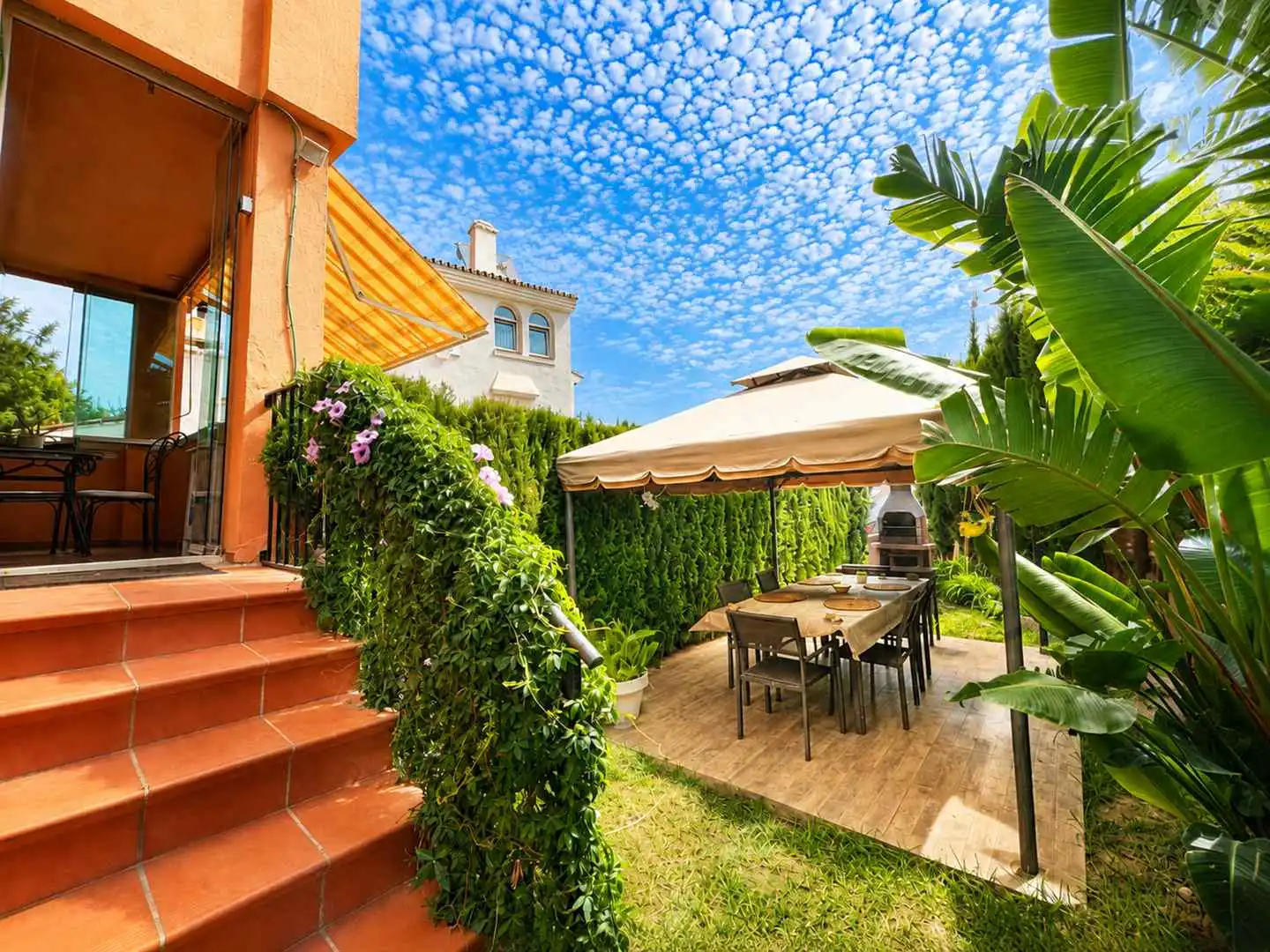 Terraza de Planta baja en venta en Manilva con Jardín privado, Terraza y Trastero