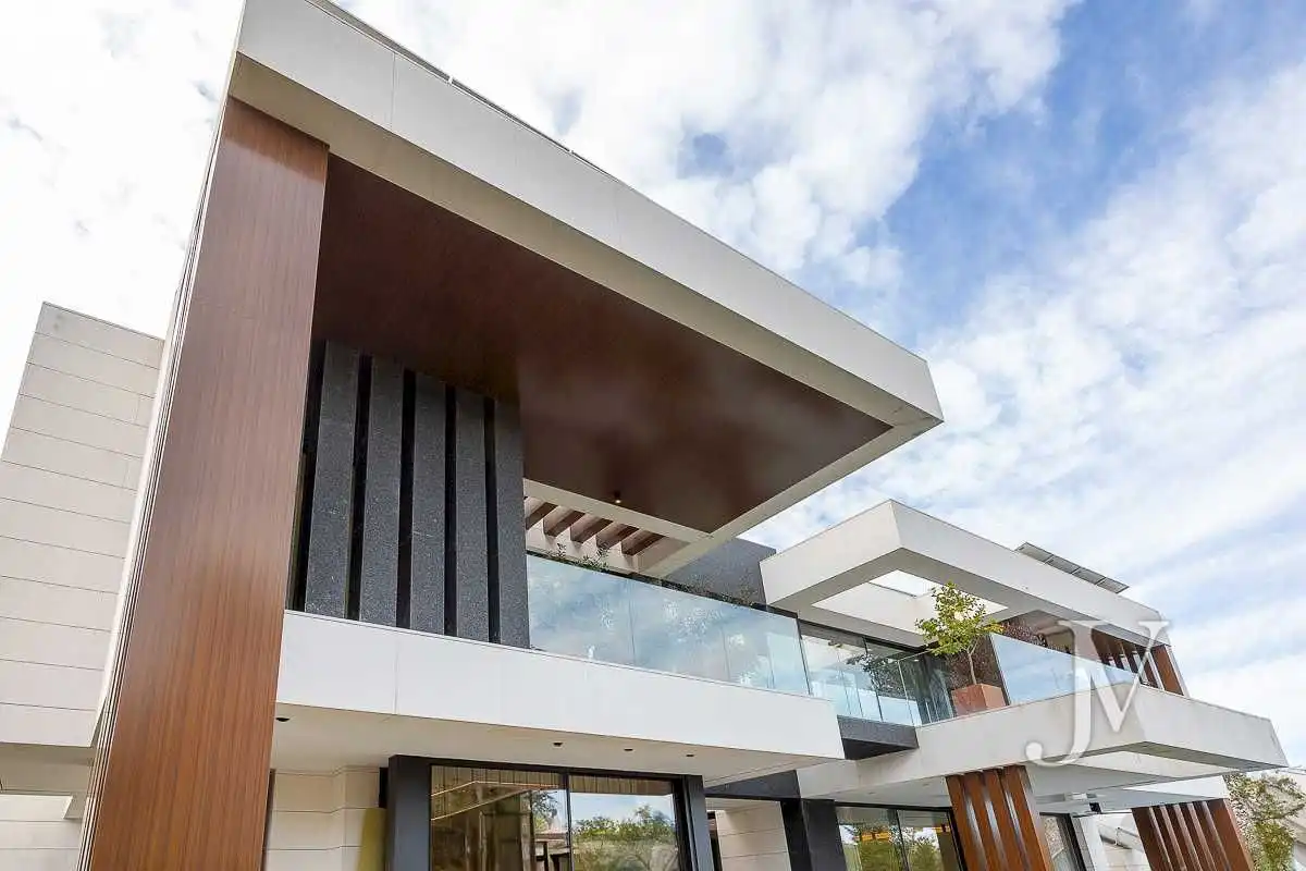 Exterior view of Houses for sale in Madrid  with Air Conditioner, Heating and Private garden