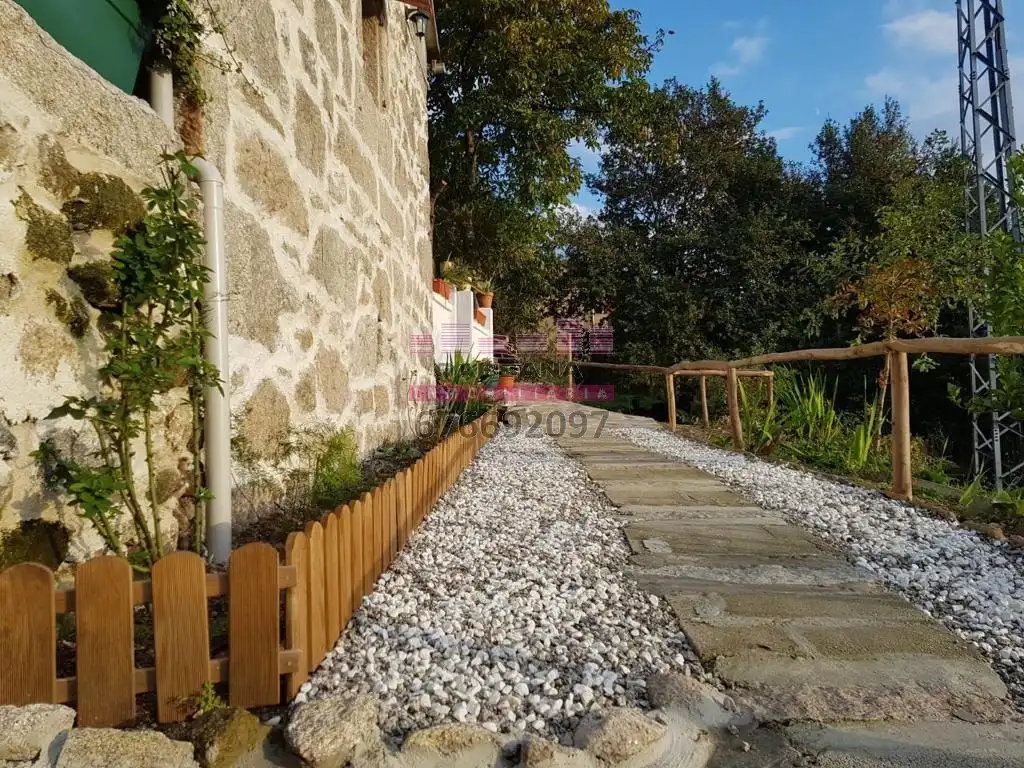 Terraza de Finca rústica en venta en Ponteareas con Jardín privado, Terraza y Piscina