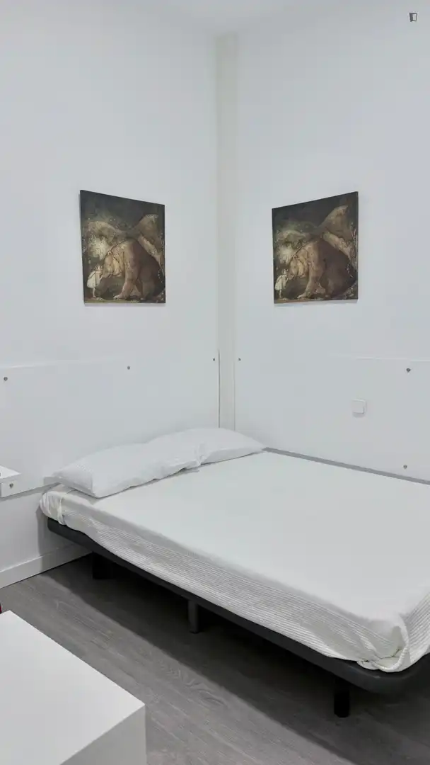 Schlafzimmer von Wohnungen zur Miete in Madrid mit Klimaanlage, Möbliert und Waschmaschine