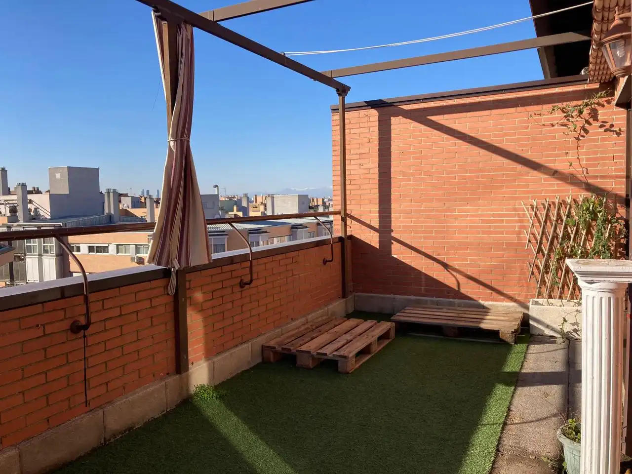 Terrace of Flat for rent in Madrid  with Air Conditioner, Heating and Parquet flooring