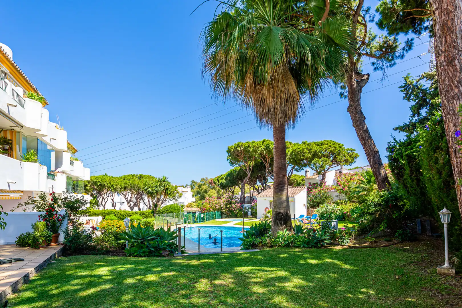 Garten von Dachboden zum Verkauf in Mijas mit Klimaanlage, Terrasse und Schwimmbad