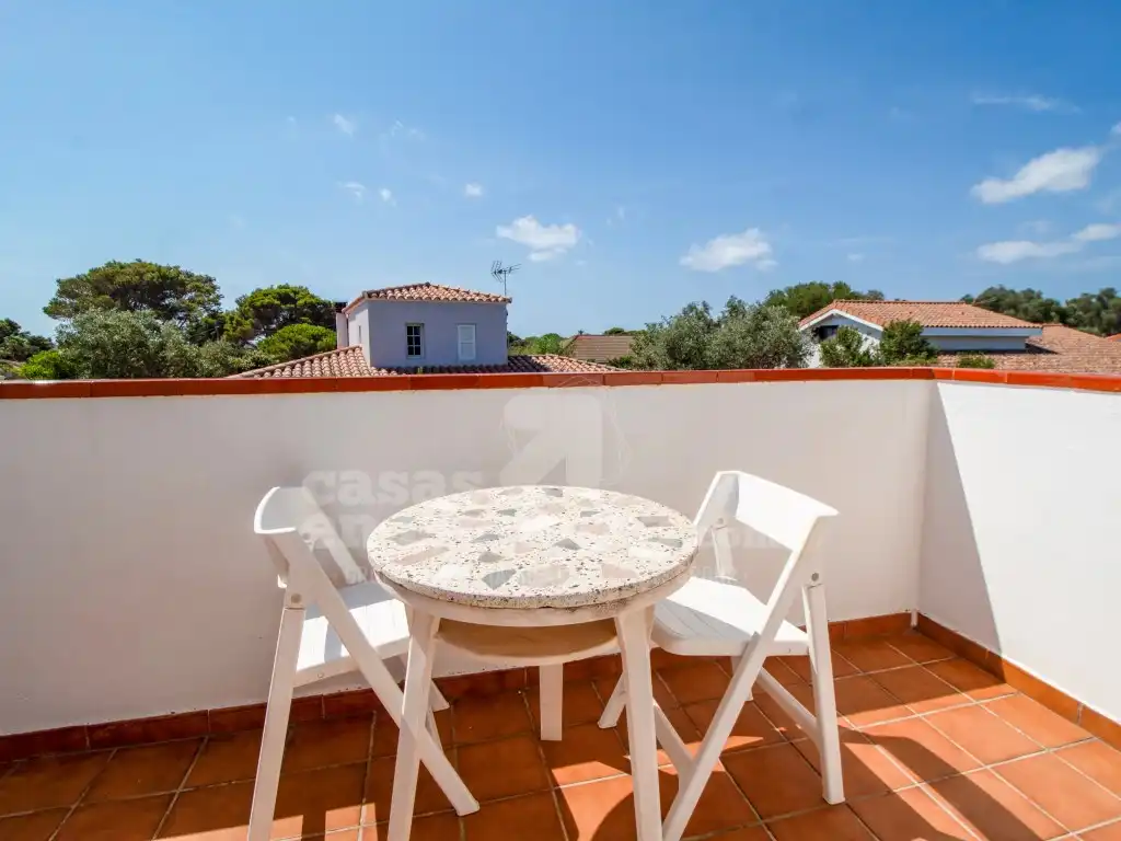 Terraza de Finca rústica en venta en Es Castell con Aire acondicionado, Terraza y Piscina