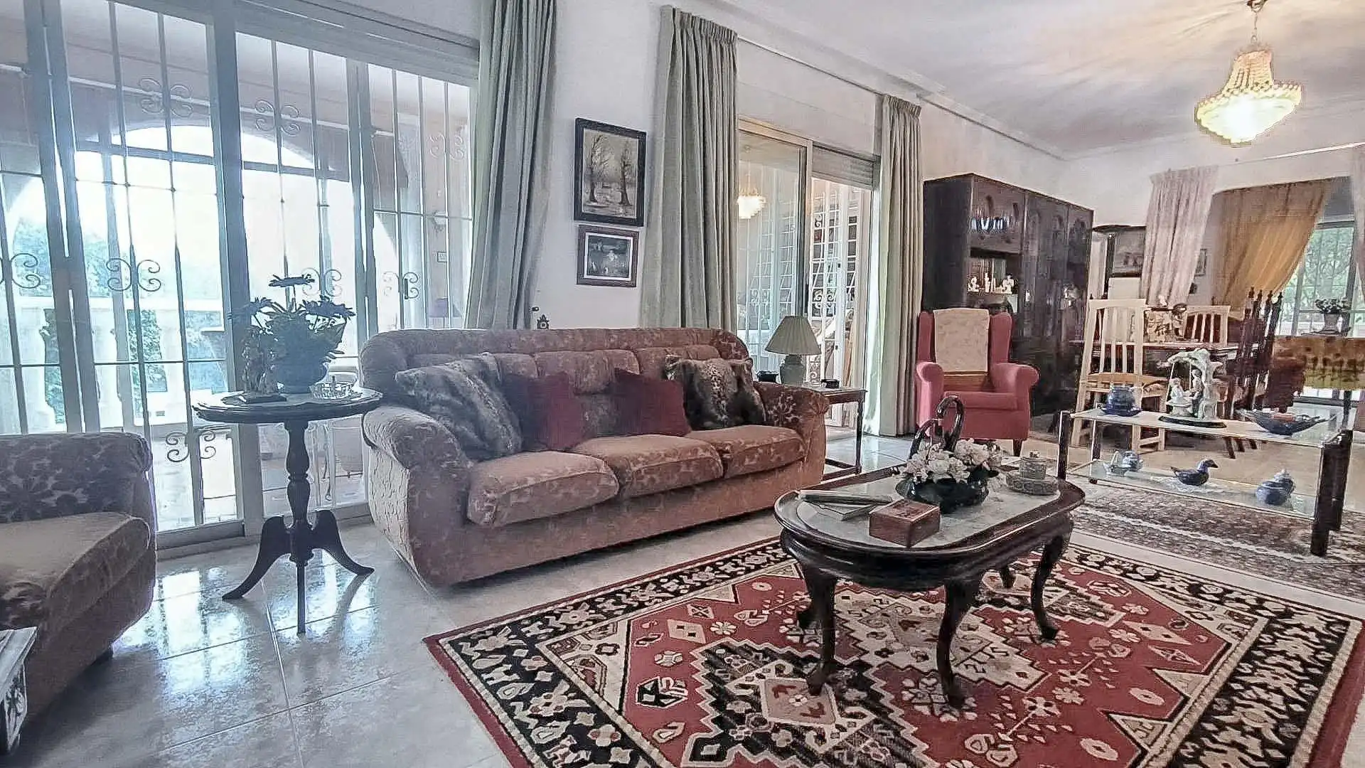 Sala de estar de Casa o chalet en venta en La Nucia con Aire acondicionado, Jardín privado y Terraza