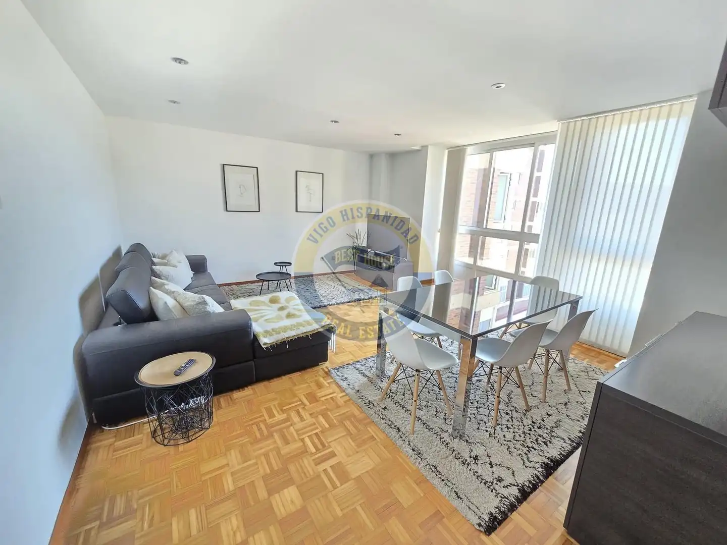 Living room of Flat for rent in Vigo   with Heating and Furnished