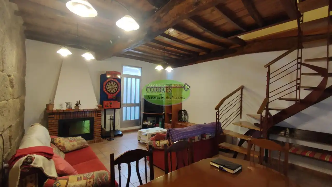 Sala de estar de Casa o chalet en venta en Baños de Molgas con Jardín privado, Terraza y Amueblado