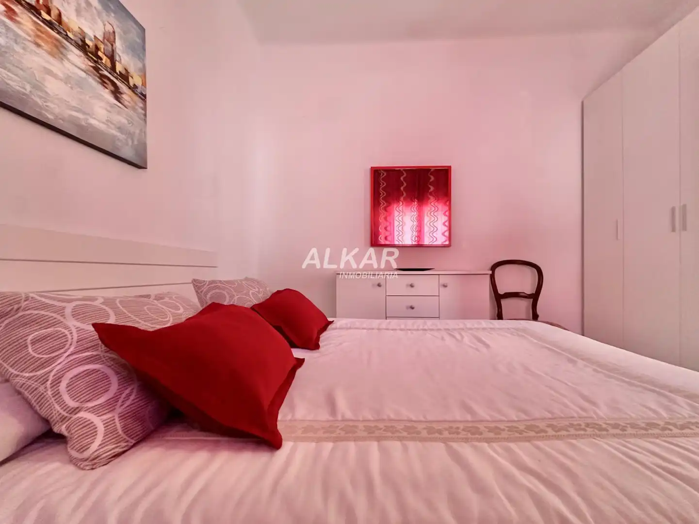 Bedroom of Houses for sale in Ribaforada  with Air Conditioner, Heating and Parquet flooring