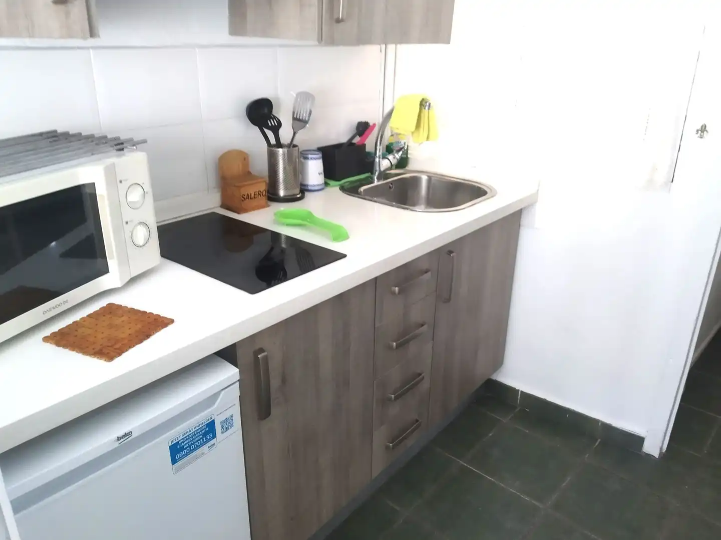 Cuina de Pis de lloguer en Málaga amb Aire condicionat i Moblat