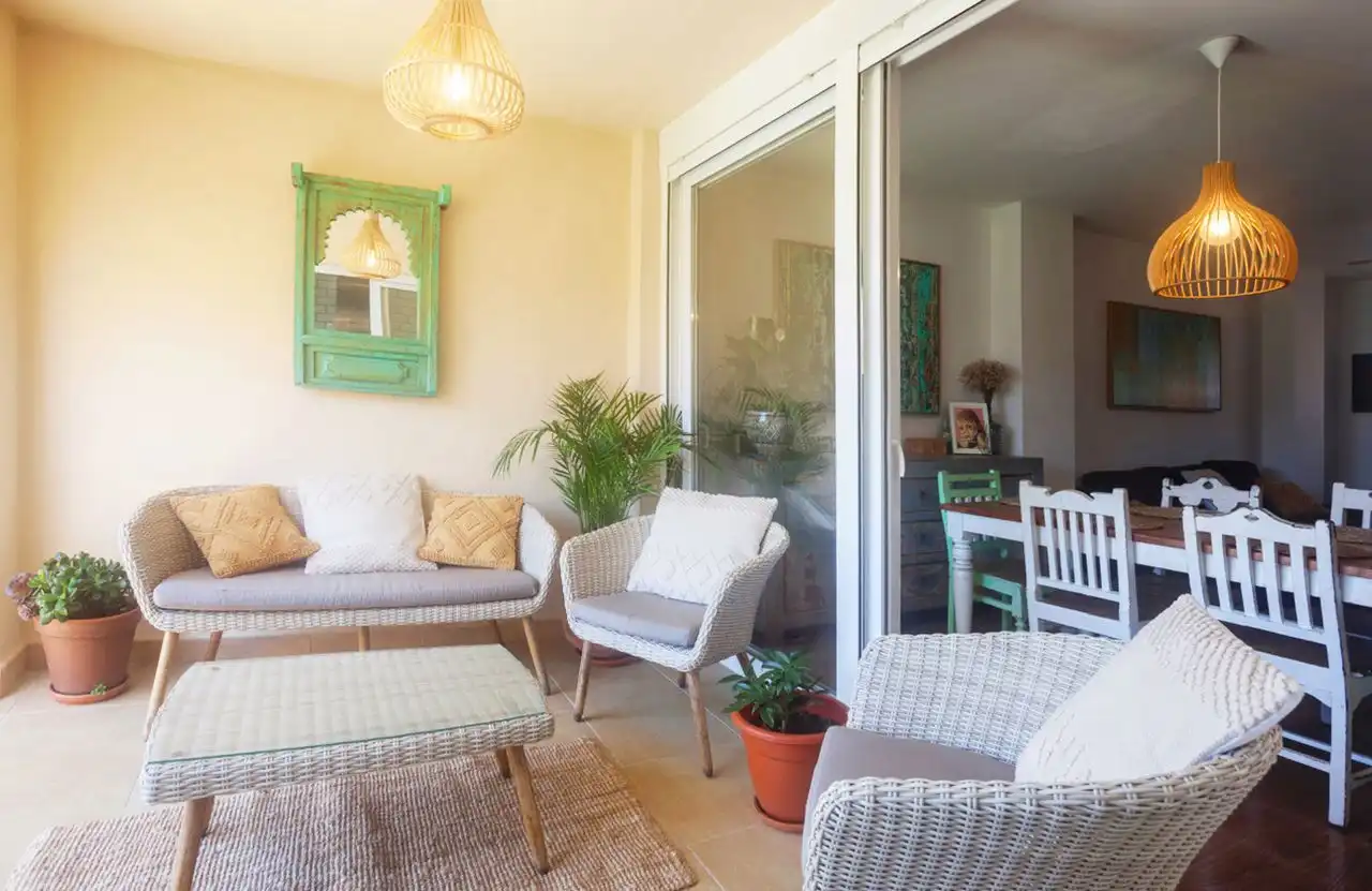 Terraza de Casa adosada en venta en Tarifa con Aire acondicionado, Calefacción y Jardín privado