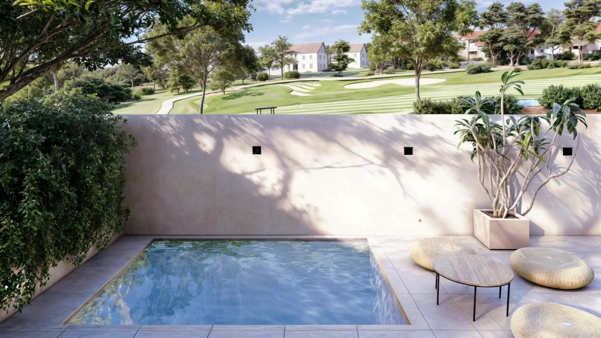 Piscina de Casa adosada en venta en Estepona con Aire acondicionado, Jardín privado y Terraza