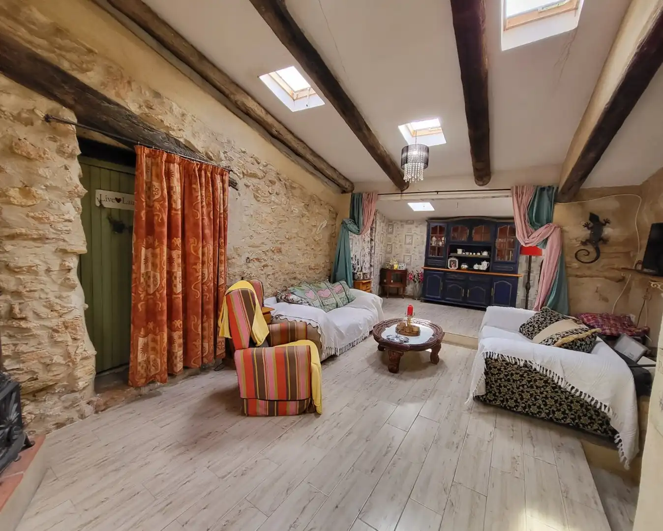 Wohnzimmer von Country house zum Verkauf in L'Ametlla de Mar  mit Privatgarten, Terrasse und Abstellraum