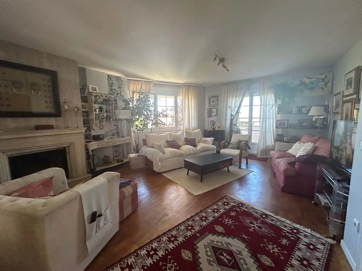 Sala de estar de Casa o chalet en venta en Sariegos con Calefacción, Terraza y Piscina