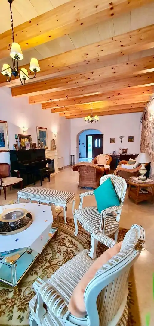 Sala d'estar de Casa o xalet en venda en  Palma de Mallorca amb Aire condicionat, Calefacció i Jardí privat