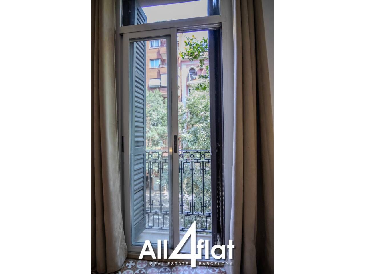 Bedroom of Flat to rent in  Barcelona Capital  with Heating, Furnished and Balcony