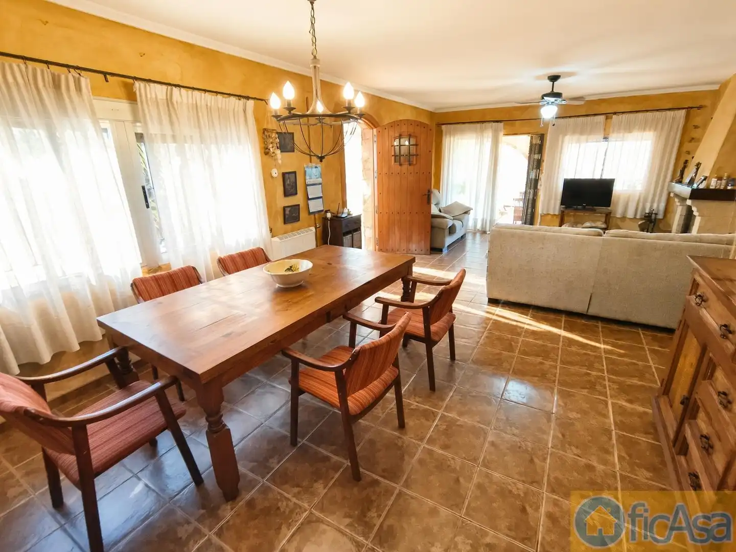 Dining room of Houses for sale in Borriol  with Terrace, Storage room and Swimming Pool