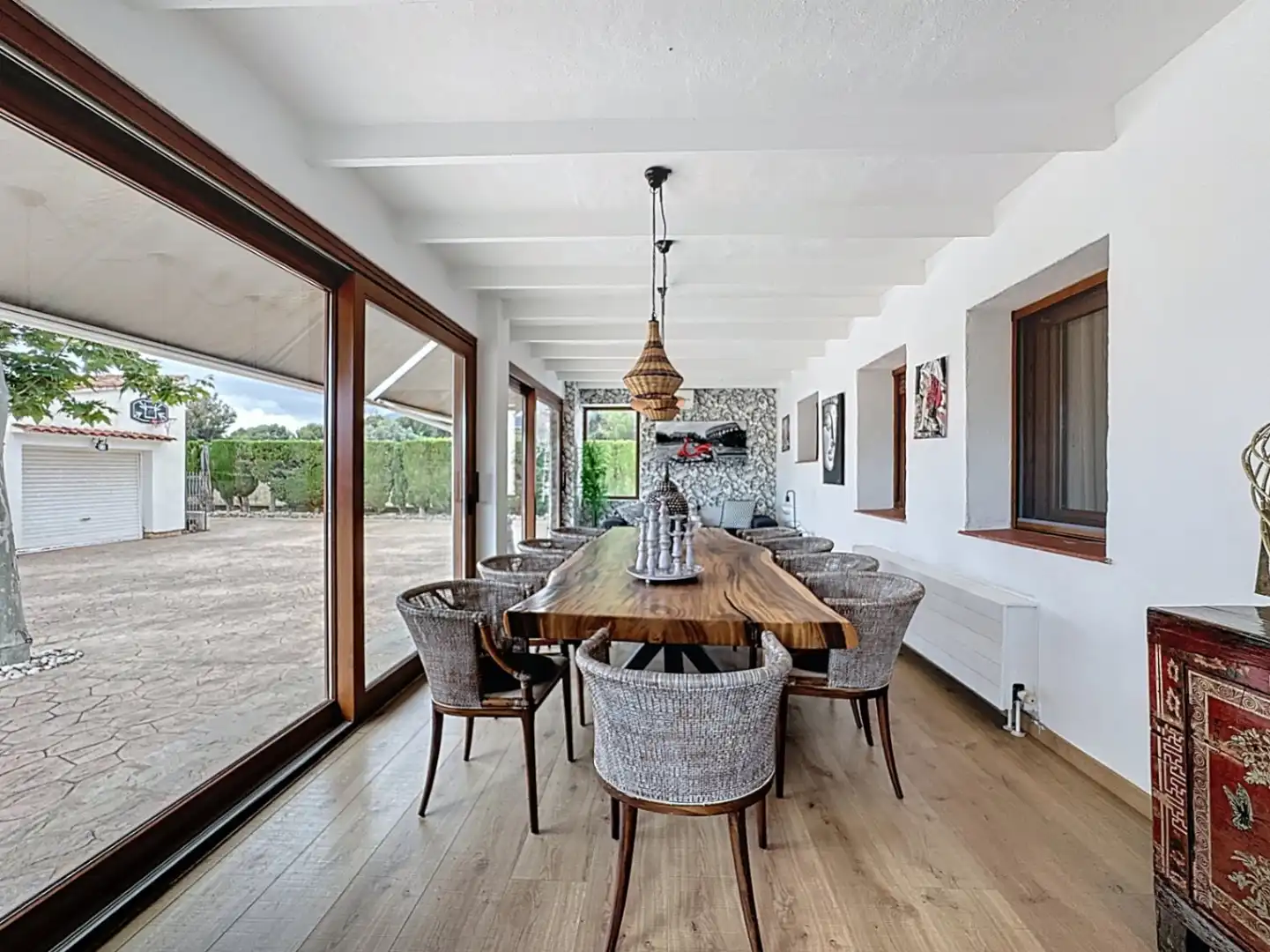 Dining room of Houses for sale in L'Alfàs del Pi  with Air Conditioner, Heating and Private garden