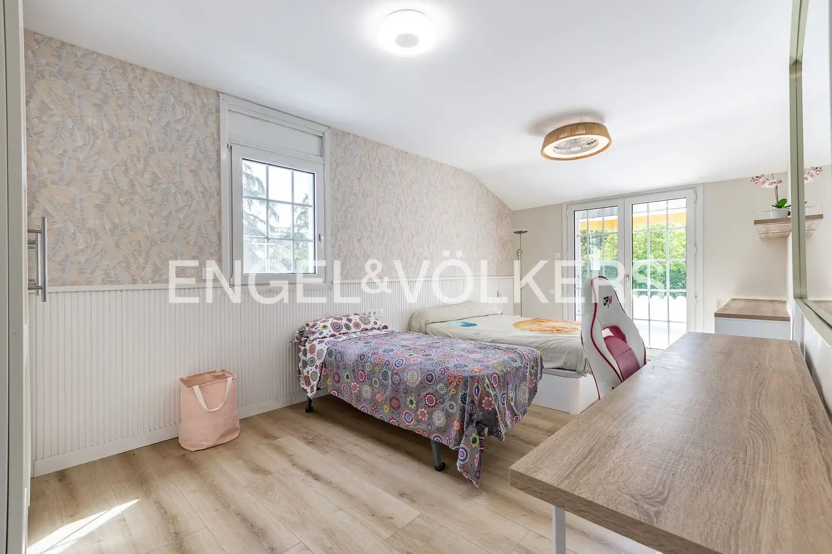 Dormitori de Casa o xalet de lloguer en Sant Cugat del Vallès amb Aire condicionat, Calefacció i Jardí privat