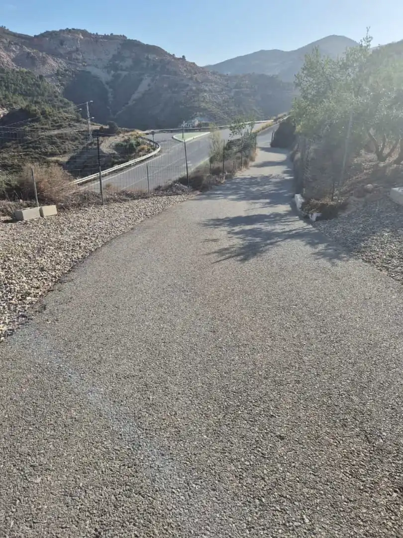 Vista exterior de Finca rústica en venda en Líjar amb Jardí privat, Terrassa i Moblat
