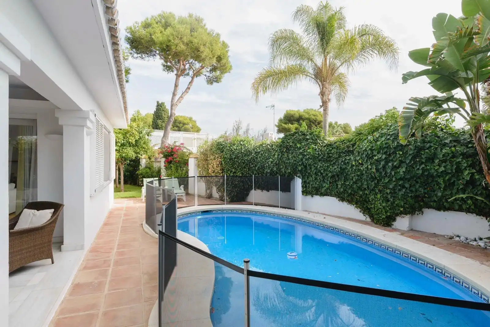Piscina de Casa o xalet de lloguer en Marbella amb Jardí privat, Terrassa i Piscina