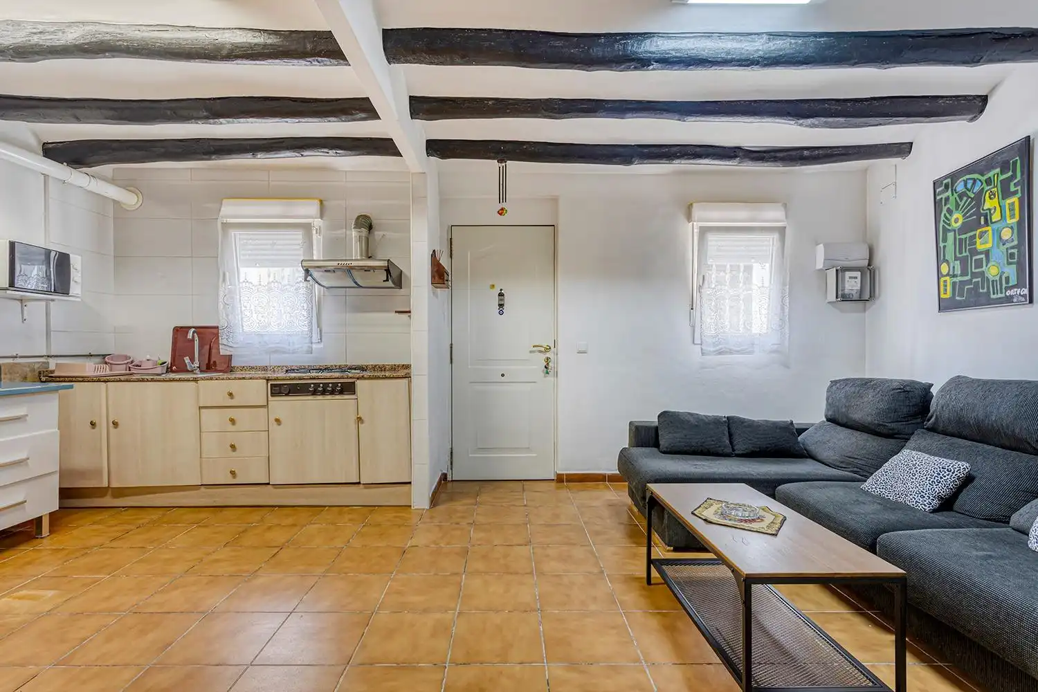 Living room of Detached homes for sale in Montmaneu  with Storage room, Furnished and Balcony