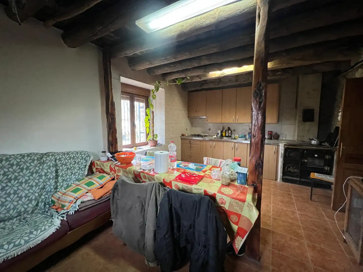 Cocina de Finca rústica en venta en Santibáñez del Val con Jardín privado, Parquet y Terraza