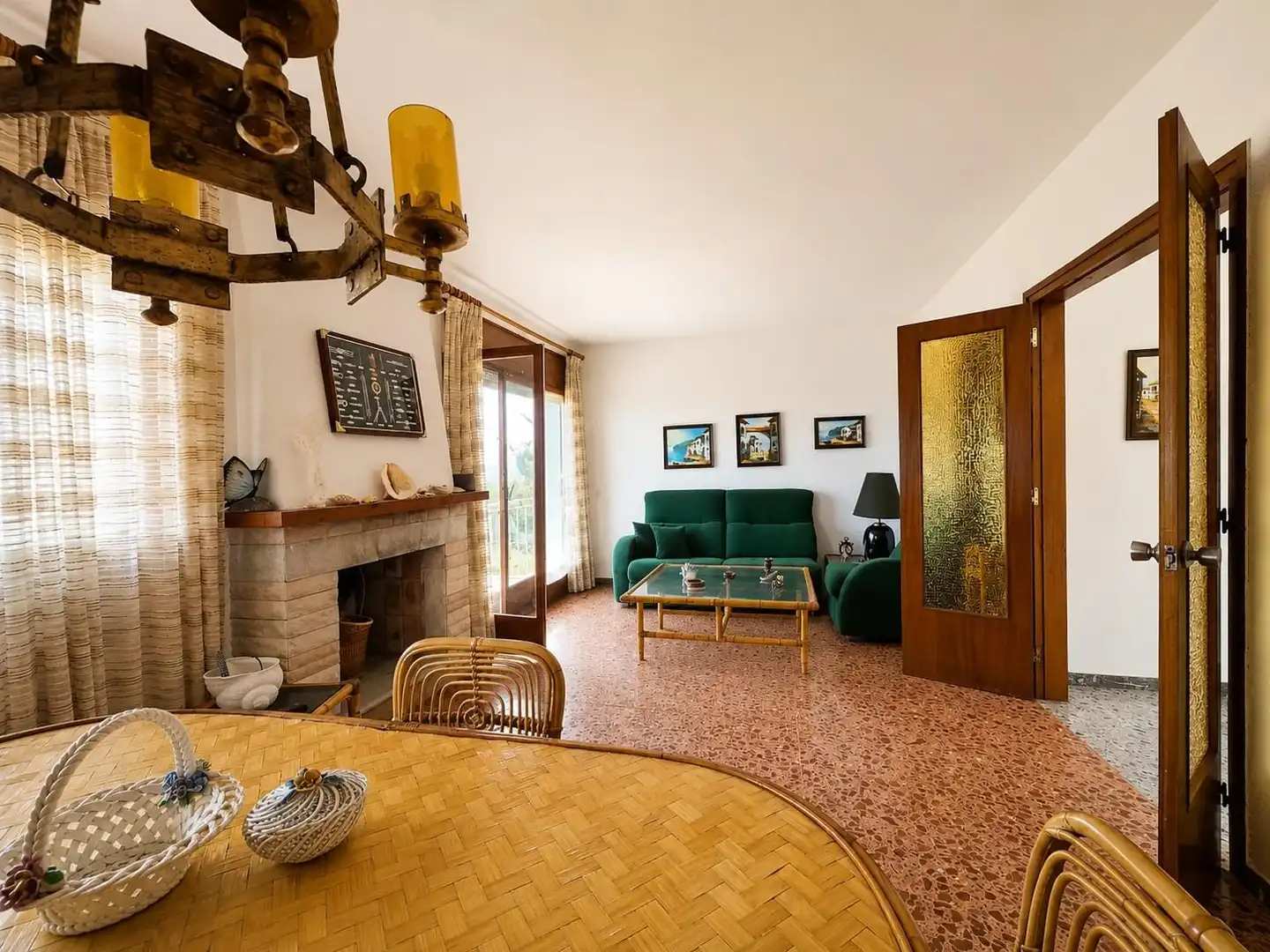 Wohnzimmer von Haus oder Chalet zum Verkauf in Lloret de Mar mit Privatgarten, Terrasse und Abstellraum