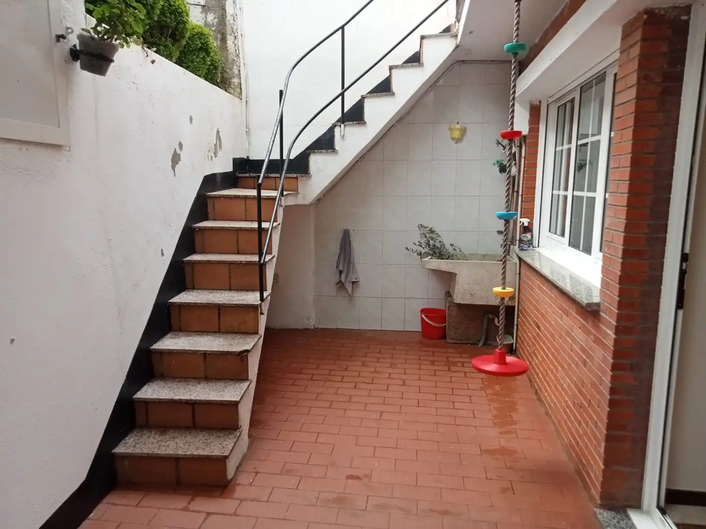 Terraza de Casa o chalet en venta en Santiago de Compostela  con Calefacción, Jardín privado y Terraza