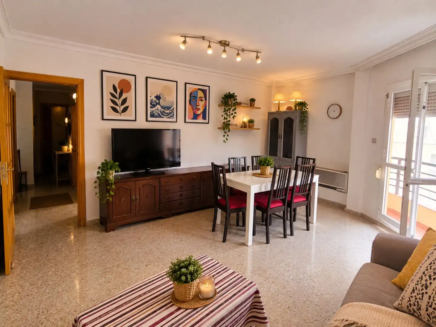 Living room of Flat for rent in Centro