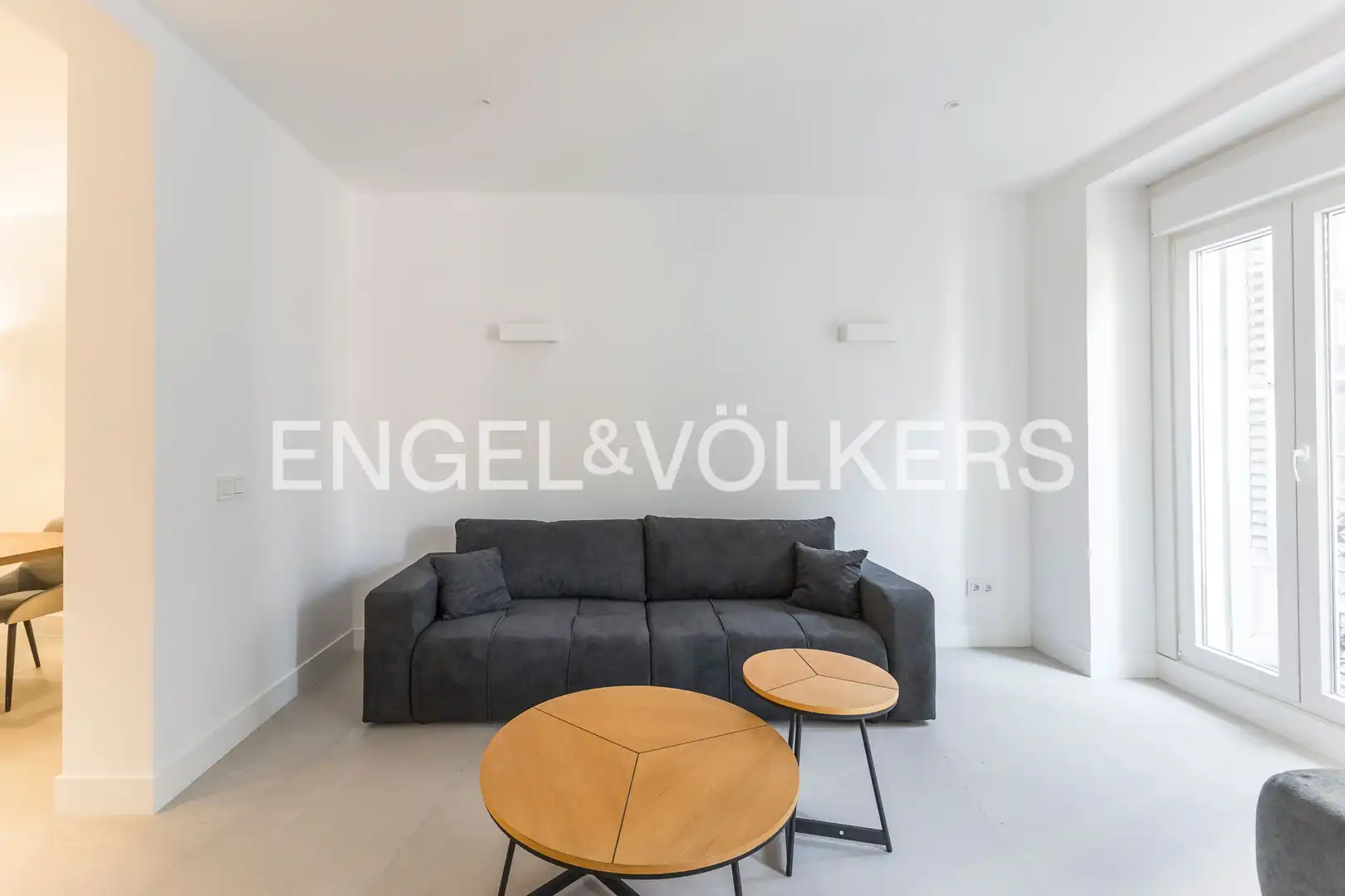 Sala de estar de Piso de alquiler en Madrid con Aire acondicionado, Calefacción y Amueblado